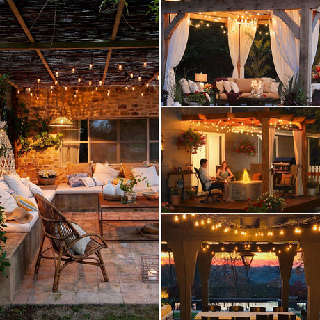 HQ SolarLighting 15M-240M Connectable LED Outdoor Festoon Lights Party Lights String Lights Dimmable HQ SolarLighting