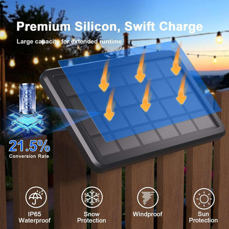 HQ SolarLighting Solar Festoon Light Pack Christmas Decoration Lights Garden Lights - Garden Lights