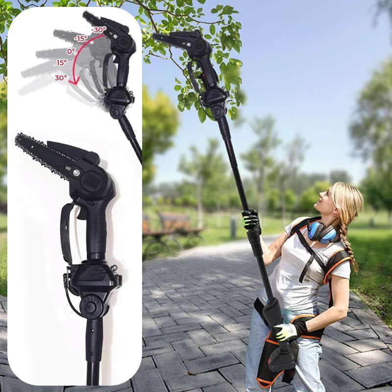 2 - in - 1 Cordless 6 - Inch Telescopic Chainsaw (+2 FREE Batteries) - HQ SolarLighting