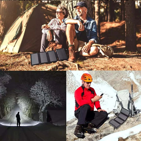 HQ SolarLighting Solar Charging Portable 20000mAh Power Bank Folding Solar Panels For Phones and Tablets - Hot products