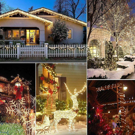 HQ SolarLighting Solar Fairy String Lights 12M-50M Outdoor Garden Christmas Party Decor - Garden Lights