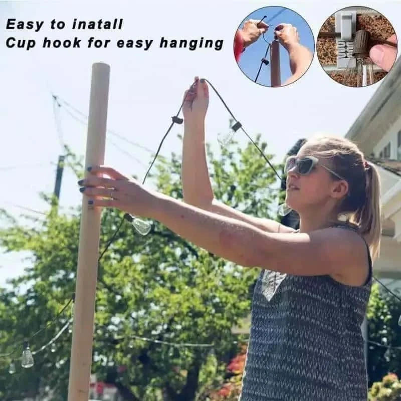 HQ Solar Lighting weatherproof outdoor string lights (15 leds)