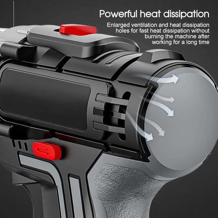 HQ SolarLighting CORDLESS DRILL HEAVY DUTY IMPACT DRIVER KIT BRUSHLESS HAMMER + 2 BATTERIES KIT - Hot products