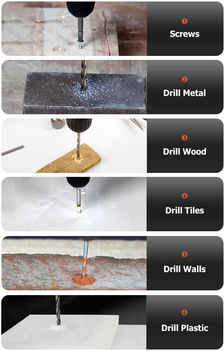 HQ SolarLighting CORDLESS DRILL HEAVY DUTY IMPACT DRIVER KIT BRUSHLESS HAMMER + 2 BATTERIES KIT - Hot products