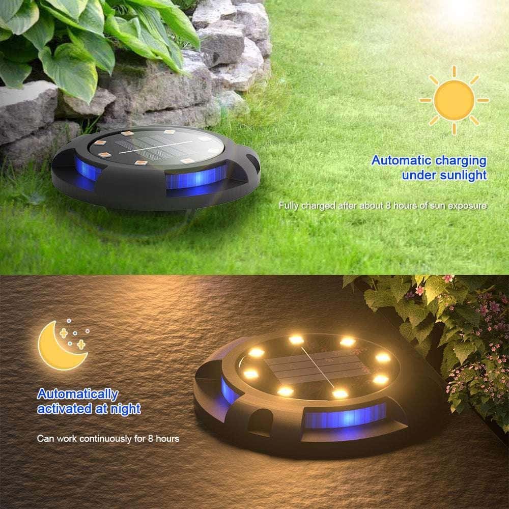 HQ SolarLighting LED Ground Light Pack for Pathway Garden Decoration