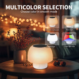 HQ Solar Lighting Portable LED Solar Table Lamp Indoor Outdoor Warm+White+RGB Night Light Xmas hqsolarlighting