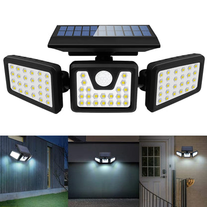 HQ SolarLighting 3-Head Motion Light