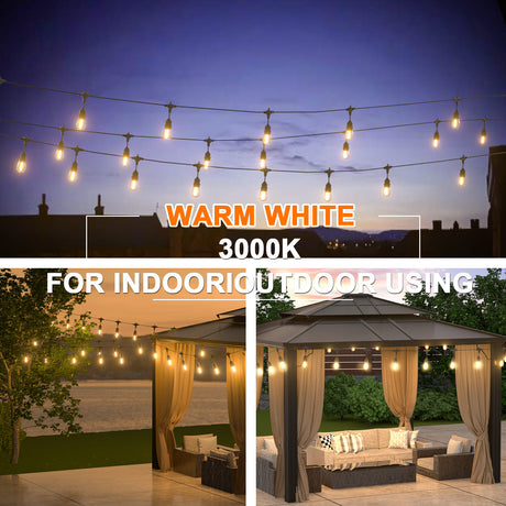 HQ SolarLighting Solar Festoon Light Pack Christmas Decoration Lights Garden Lights - Garden Lights