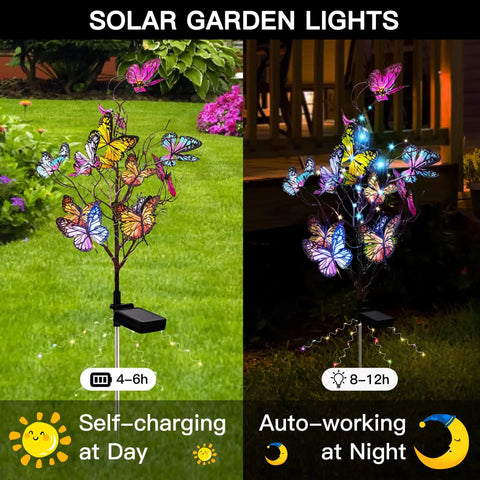 HQ Solar Lighting™ Wasserdichtes Solar-Schmetterlingslicht