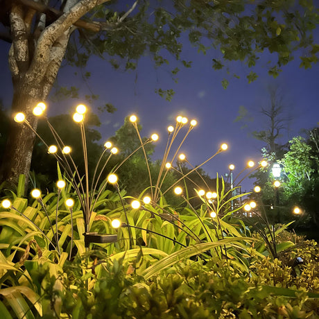 HQ SolarLighting Waterproof Solar Powered Firefly Lights Warm White for Garden Decoration - Garden Lights