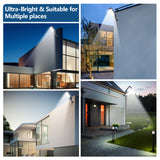 HQ SolarLighting Solar Street Lights Outdoor Lamp, 16000lm IP67 Waterproof Light with Anti Broken Remote Control Mounting Bracket, Dusk to Dawn Security Led Flood Light for Yard, Garden, etc HQ SolarLighting