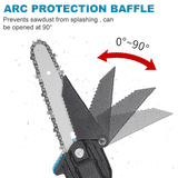 4/6 Inch Mini Chainsaw Chain Saw & Guide Bar for Electric One-Hand Cutter 4" 6" hqsolarlighting