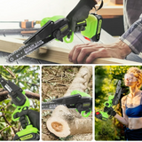 HQ SolarLighting 6" Cordless Electric Chainsaw + (2 FREE Batteries)