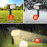 Solar Landscape Spot Lights Outdoor, IP65 Waterproof, Lights for Garden Gate Yard Garage Pathway Outside with 3 Lighting Modes [Warm White] soga