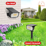 Solar Landscape Spot Lights Outdoor, IP65 Waterproof, Lights for Garden Gate Yard Garage Pathway Outside with 3 Lighting Modes [Warm White] soga
