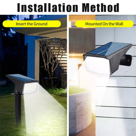 Solar Landscape Spot Lights Outdoor, IP65 Waterproof, Lights for Garden Gate Yard Garage Pathway Outside with 3 Lighting Modes [Warm White] soga