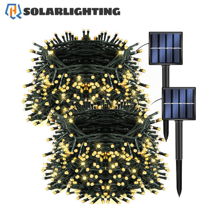 HQ SolarLighting Solar Fairy String Lights 12M-50M Outdoor Garden Christmas Party Decor - Garden Lights