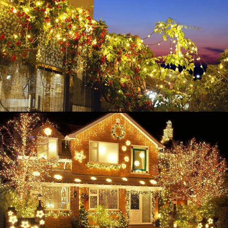 HQ SolarLighting Solar Fairy String Lights 12M-50M Outdoor Garden Christmas Party Decor - Garden Lights