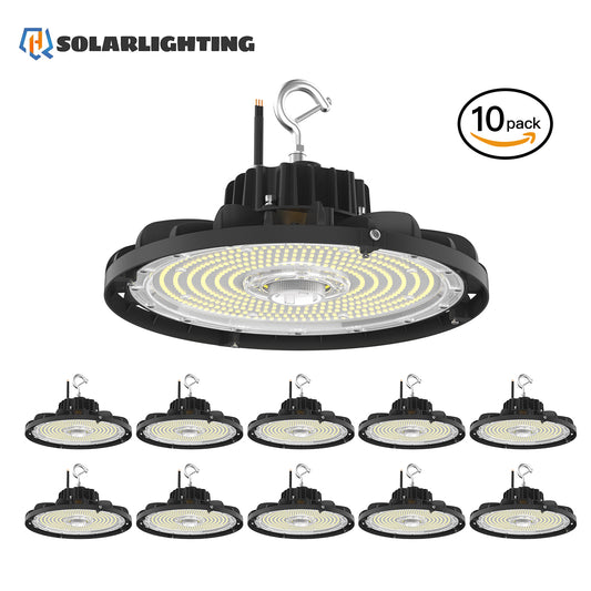 10 PCS 120V Powered 150W 200W 240W UFO High Bay Lights