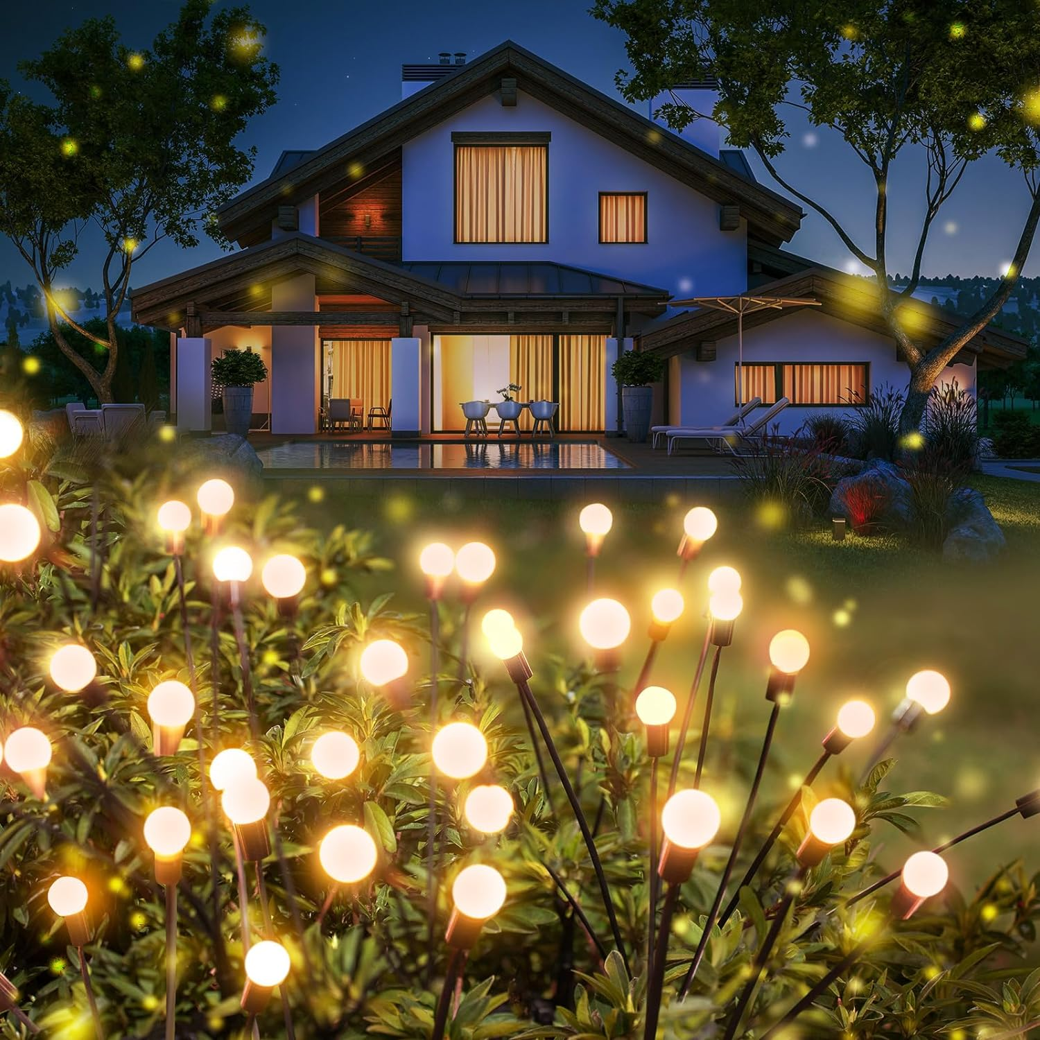 HQ Solar Lighting™ IP65 Waterproof Solar Powered Firefly Light