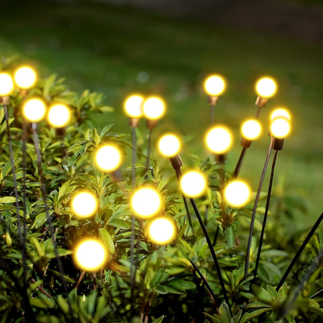 HQ SolarLighting Waterproof Solar Powered Firefly Lights Warm White for Garden Decoration - Garden Lights